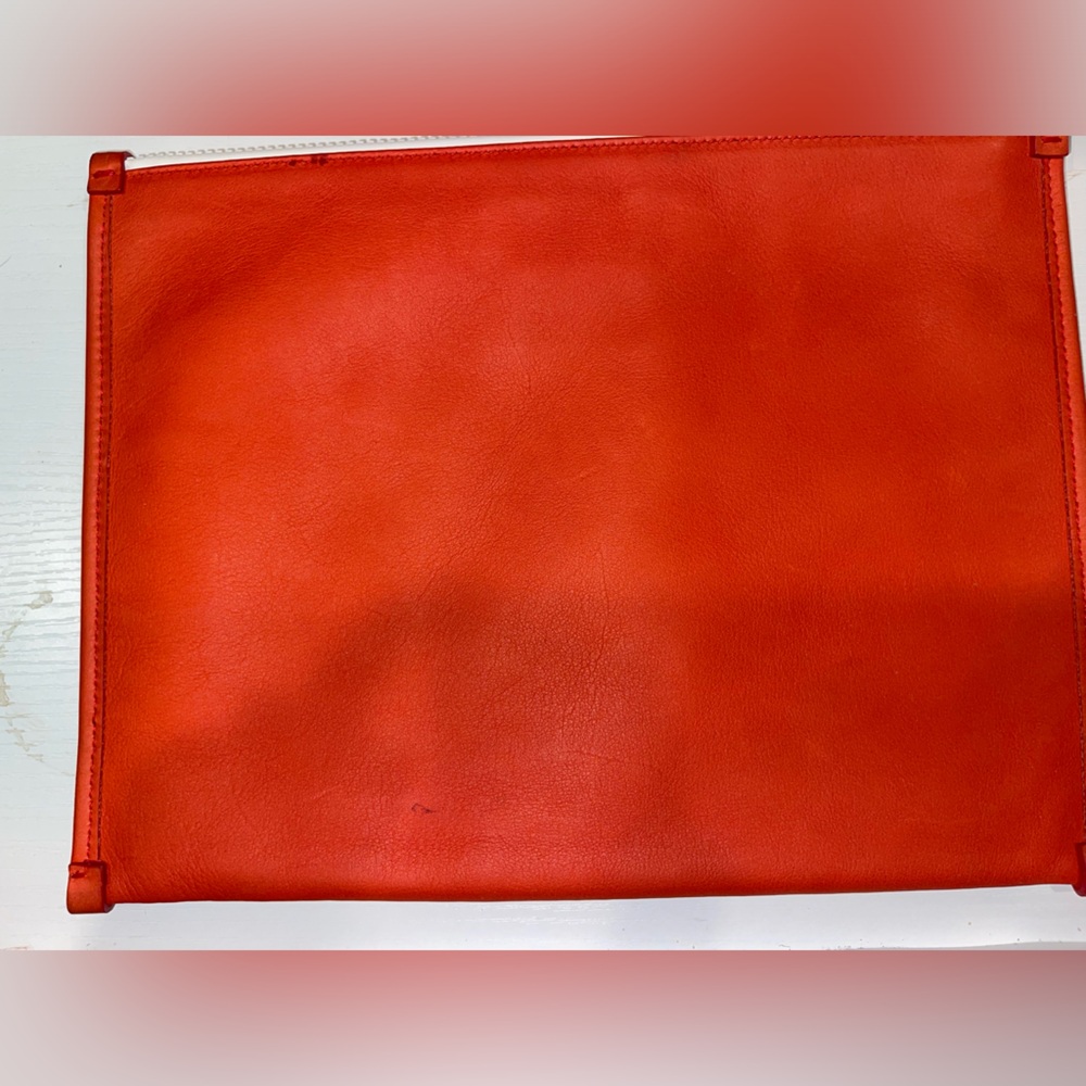 Salvatore Ferragamo Blue Cosmetic Bag with Red Trim - Picture 5 of 10